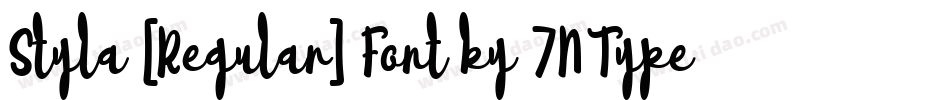 Styla [Regular] Font by 7NTypes字体转换